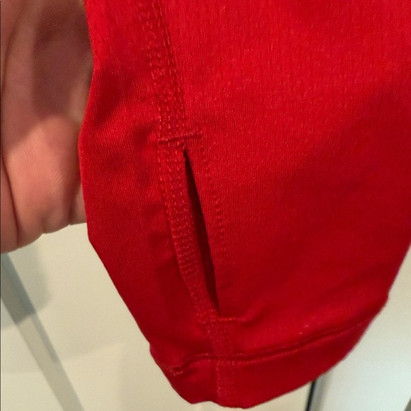 Nike Women's Bright Red Long Sleeve Running shirt - Picture 3 of 3